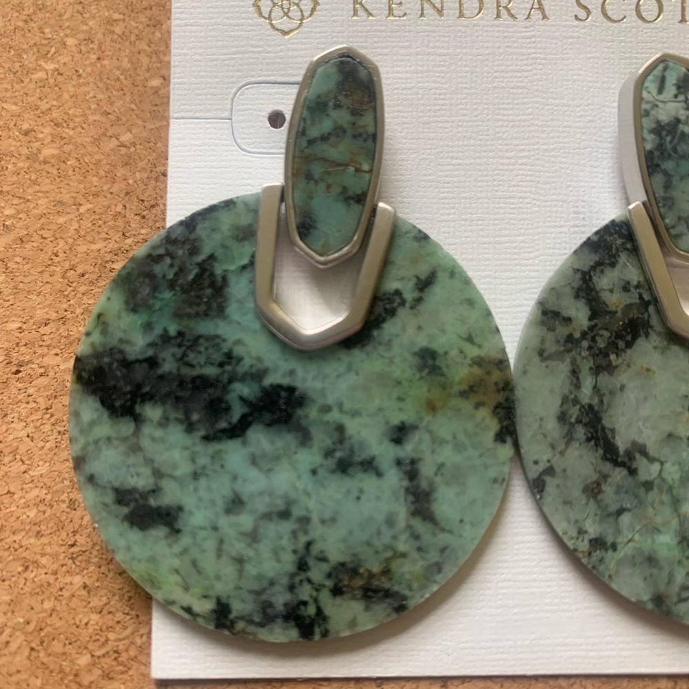 NEW Kendra Scott Didi African Turquoise Earrings - Picture 3 of 8